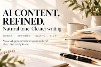 humanize and edit ai content for natural, clear writing