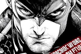 draw you dc or marvel style comic book and superhero