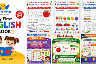 create custom printable educational worksheets for kids