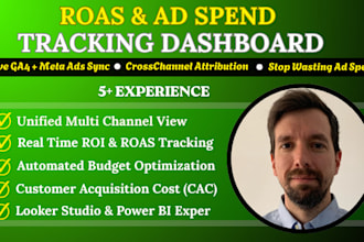 build a marketing attribution dashboard to track roas and ad spend