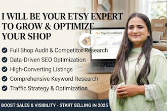 be your etsy expert to grow and optimize your etsy shop