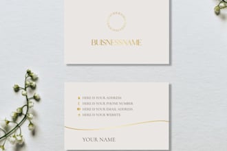 modern and professional business card