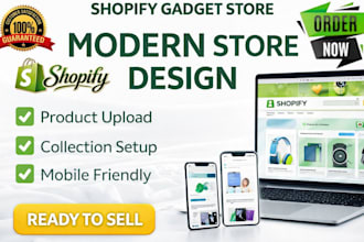 design redesign shopify gadget store electronic phone digital product accessory