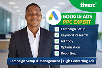 fix and optimize google ads PPC campaigns for high ROI and SEM marketing
