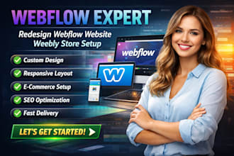 be your webflow expert redesign weflow website design weebly store setup