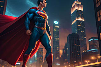 customized you in a superhero famous character