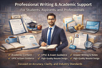 provide 100 percent high quality academic writing upsc notes and resume writting