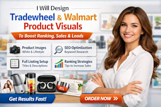 design tradewheel visuals improved product ranking sales lead generation walmart