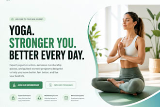 build wix yoga instructors membership website workout program website