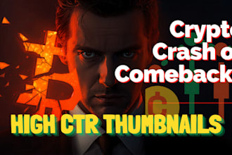 design a click bait youtube crypto thumbnail