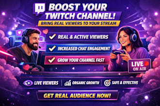 do twitch channel promotion to bring real audience to your stream
