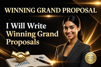 write winning grant proposals, research and secure funding
