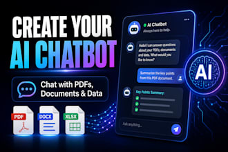 create an ai chatbot trained on your pdfs and documents