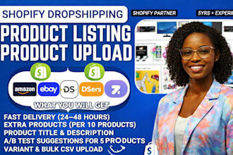 do shopify bulk product upload product listing and product data entry