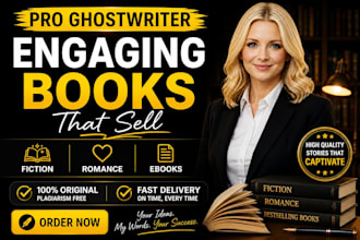 be romance book writer, self help ebook ghostwriter, fiction kindle ebook writer