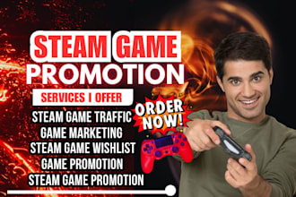 steam game promotion, steam game marketing steam wishlist, steam game visibility