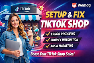 setup tiktok shop fix tik tok shop manage shopify marketing tiktok shop ads