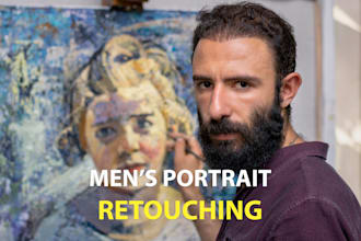 do men portrait photo retouching and editing