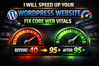 speed up wordpress website and improve core web vitals