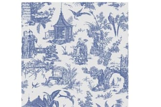 design detailed toile de jouy pattern for fabric textile and wallpaper
