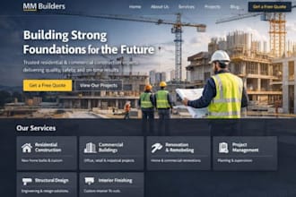 build construction website building company real estate development site