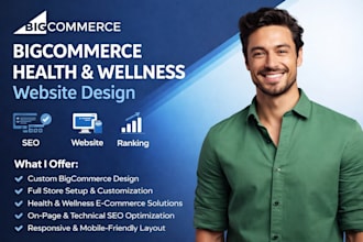 design customize develop health and wellness bigcommerce store ecommerce website