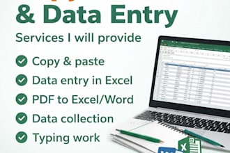 do copy paste, data entry and excel tasks quickly and accurately