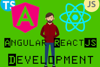 do frontend development in angular or react
