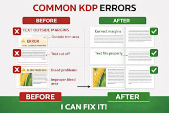 fix KDP formatting errors and make your book print ready