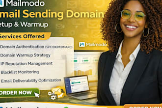 set up mailmodo with custom email sending domain and deliverability require