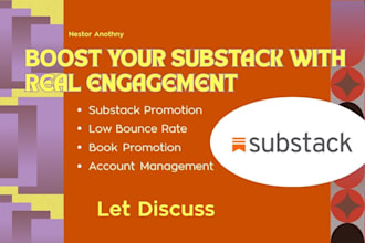 do organic substack page link, substack promotion for your substack article