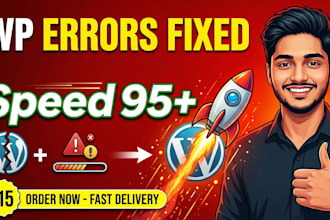 fix wordpress errors, speed up website and secure site