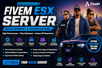 develop or modify your fivem esx server