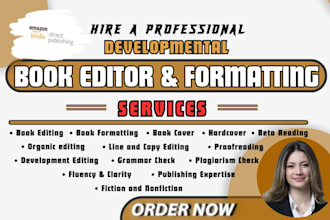 book edit, proofread format self help, literary fiction novel, amazon publishing