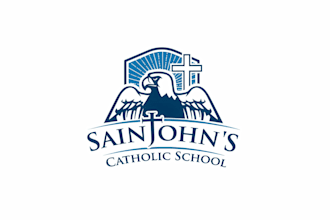 create premium logo for religious, catholic church, school or ministry branding