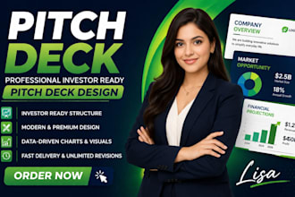 design pitch deck for startup and powerpoint presentation