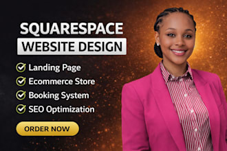 create squarespace website design or redesign, website development squarespace