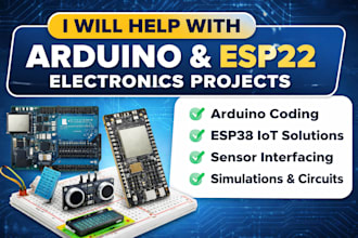 help with arduino or esp32 electronics projects
