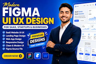 design modern UI UX for app, website, peptide, supplement and landing page