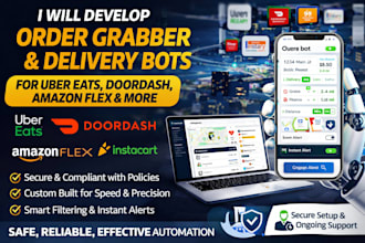 help with order grabber bot coding, delivery bot coding, instacart bot