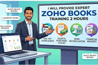 provide a expert zoho books training for your business