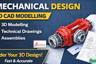 design 3d mechanical parts and products in solidworks