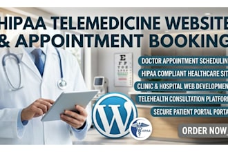 build a hipaa compliant telemedicine site with doctor appointment booking