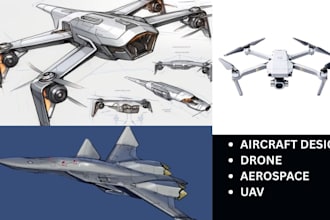design aircraft, drone, vtol, uav and do areospace engineering work