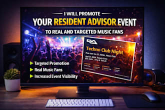 promote your resident advisor event to real and targeted music fans