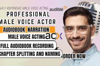 voiceover your audiobook narration in french or english male voice over acting