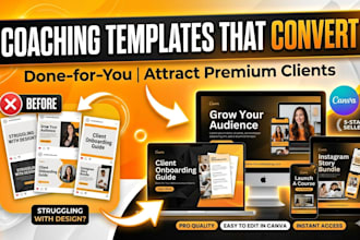 design canva templates for coaches and online consultants