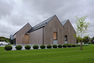 buildup barn house in sketchup,cabin house design,modern cgi exterior rendering