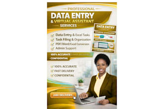 do professional data entry, task filing, file organization and virtual as