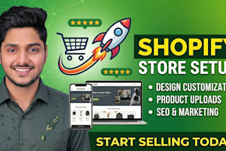setup professional shopify dropshipping store fast
